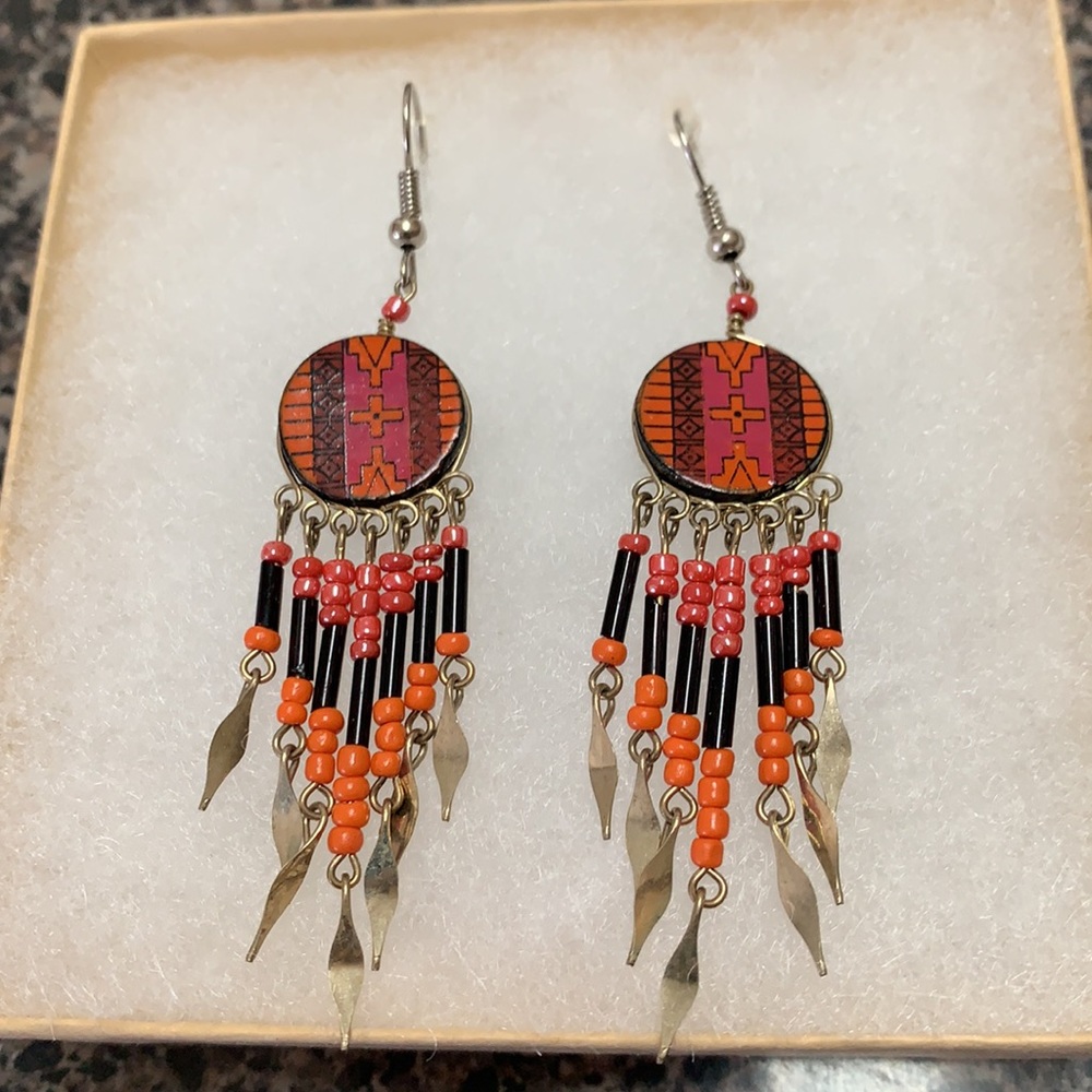 Colorful earrings - Picture 2 of 3